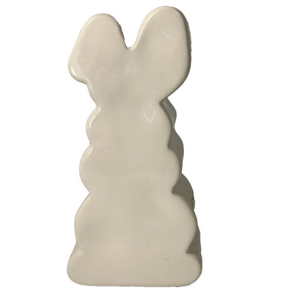 Rae Dunn Happy Easter Bunny Rabbit Figurine Sign Artisan Collection By Magenta - Picture 7 of 12